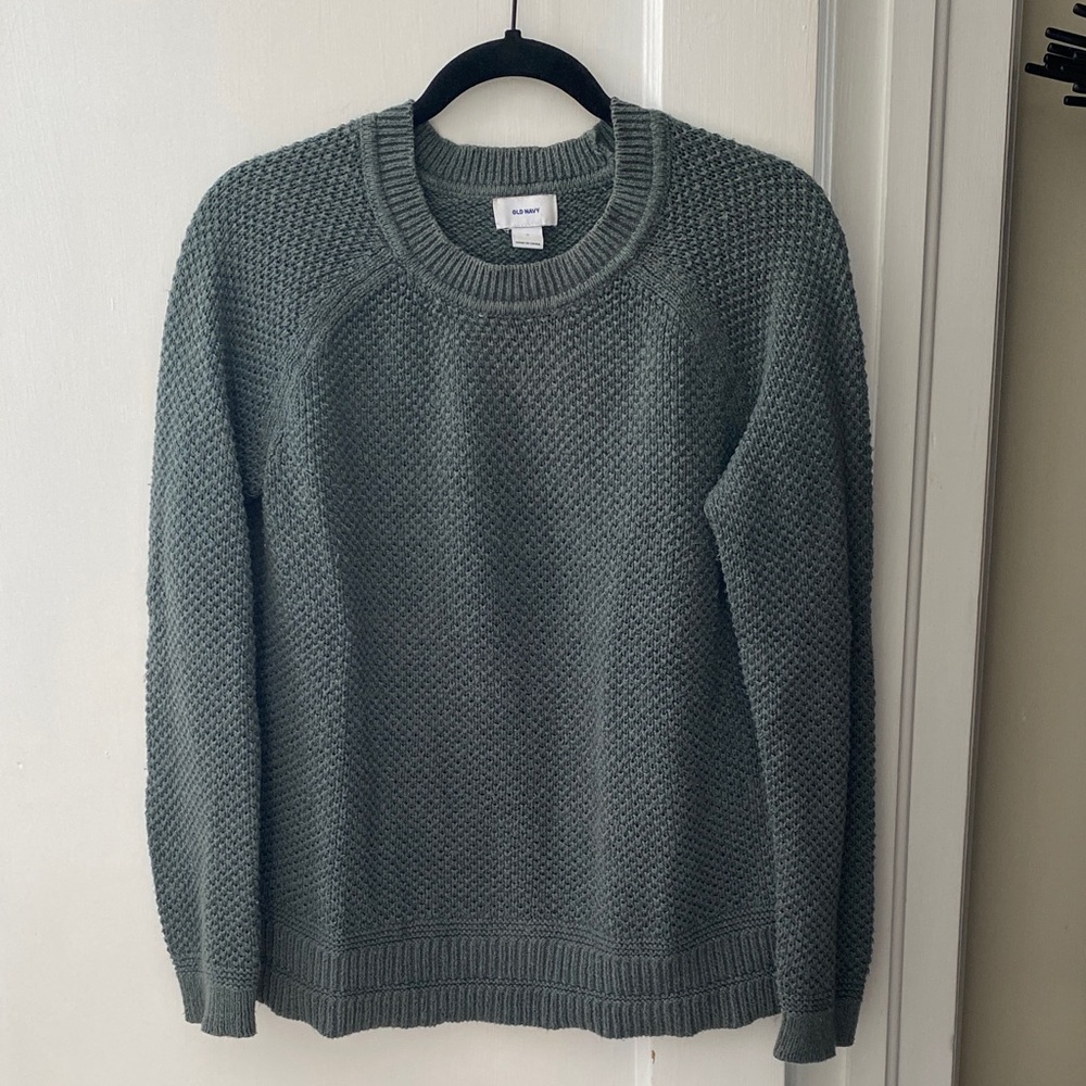 Old Navy Women's Green Crewneck Sweater